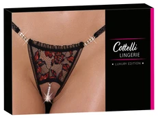 Cottelli lingerie Crotchless String Pearl M/L kelnaitės, stringai kaina