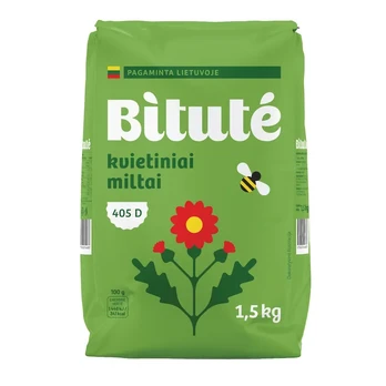 Kvietiniai miltai 405 D BITUTĖ 1,5 kg