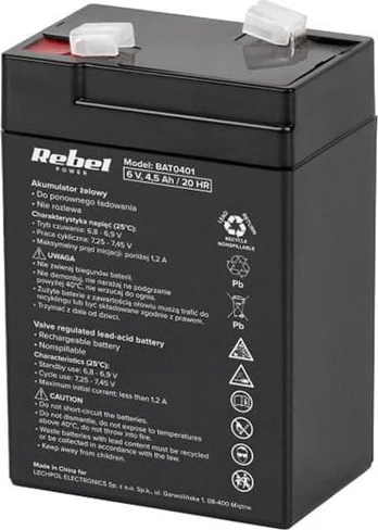 Rebel Battery 6V/4.5Ah (BAT0401)