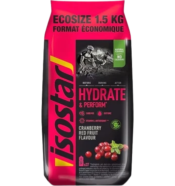 Isostar Powder Ecosize Hydrate & Perform, Cranberry, 1500 g