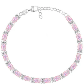 Brilio Silver Sparkling sidabrinis bracelet with synthetic opals BRC140WP