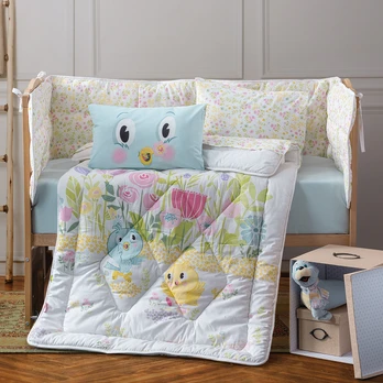 Cotton Box ‘Ančiukai‘ 6 dalių miego rinkinys kūdikiams