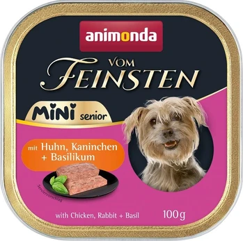 ANIMONDA Vom Feinsten Mini Senior with Chicken, rabbit + basil 100g