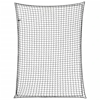 Priekabos tinklas su elastine virve, juodas, 4x3m, PP