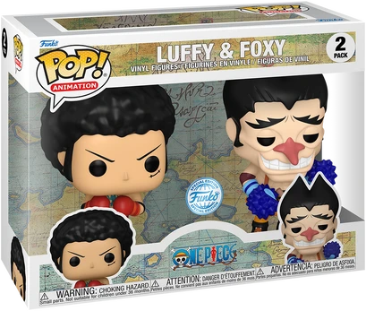 Funko POP! One Piece Luffy & Foxy 2 pack exclusive