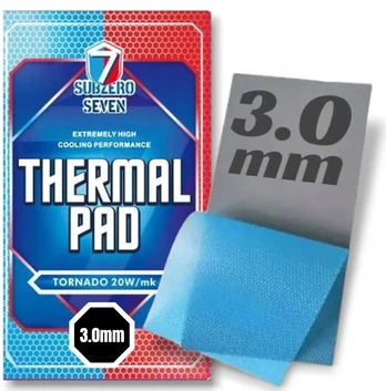 Termopadas Subzero Seven / 3,0mm / 85x45mm / ===>>20w/mk