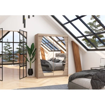 Sliding wardrobe with mirror ALEN 150