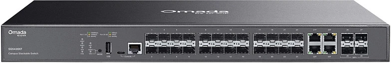 Šakotuvas Switch TP-Link 24-PORT SFP L3 MANAGED SWITCH/STACKABLE 20XSFP 4X 10G SFP+ (SG5428XF)