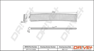 Filtras, salono oras Dr!ve+ DP1110.12.0238