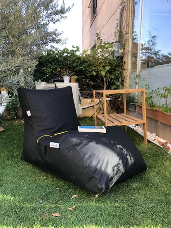 Pupelių maišas Daybed - Juodas
