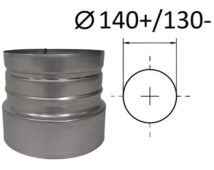 Adapteris. D 140+/130- mm.