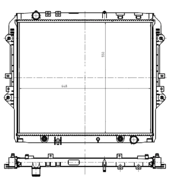 Variklio radiatorius NRF NRF 550032