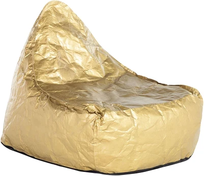 Beliani Sėdmaišis 200 L DROP 63 cm 75 cm auksinis