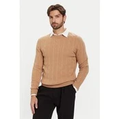 BOSS Megztinis H-Hetico 50549975 Smėlio Regular Fit