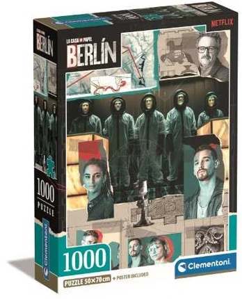 Clementoni CLE puzzle 1000 Compact Netflix Berlin 39848