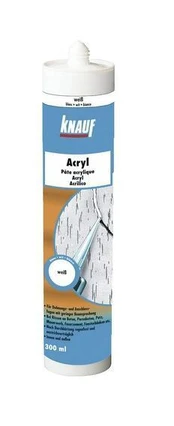 Akrilinis hermetikas KNAUF ACRYLL WEISS, baltos sp., 310 ml
