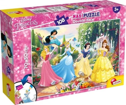 Lisciani Lapai Dvipusė dėlionė 108 Disney princesės
