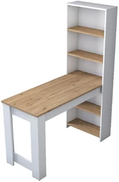 Stalas Kalune Design BJ113 - 2621, baltas/riešuto kaina