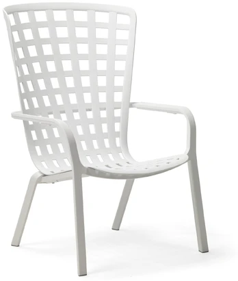 Lauko kėdė Nardi Folio, balta, 92.5 cm x 72 cm x 113 cm
