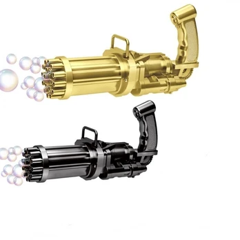Minigun muilo burbulų šautuvas valdomas baterijomis