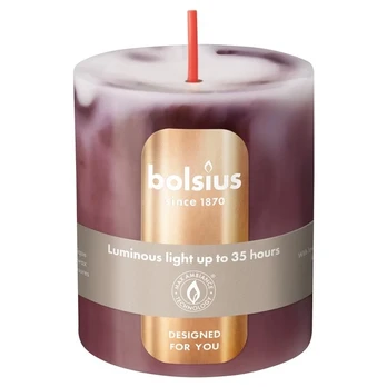 Candle. cylindrical Bolsius Royal Burgundy. 8/6.8cm