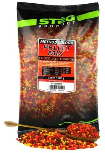 Peletės STEG Method Pellet Mix 3mm 800g - Šokoladas & Apelsinas