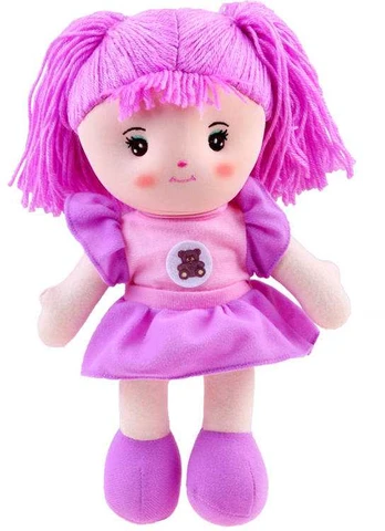Jokomisiada Rag Doll 33cm levandų suknelė