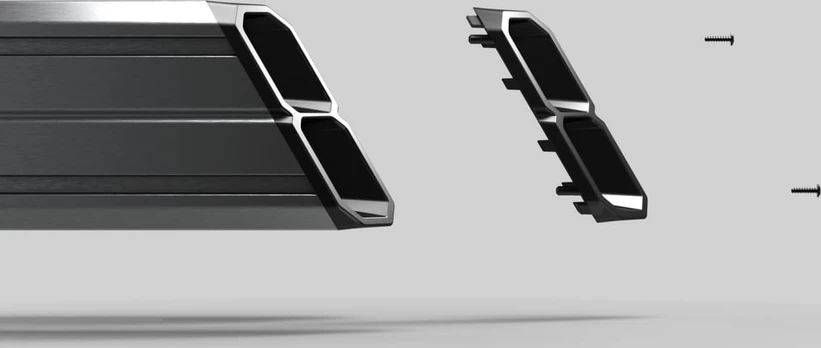 RES-TECH Smart Cockpit, mit universellen Halterungen - grau