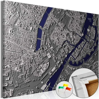 Artgeist Kamštinis paveikslas - Copenhagen Center [Cork Map]