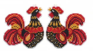 Christmas tree decoration. Rooster S1449 kaina
