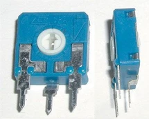 Paderinamas rezistorius 0.1W 5K vertikalus, RoHS