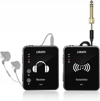 Belaidė audio perdavimo sistema gitara-ausinės Lekato Ms-1 2.4g