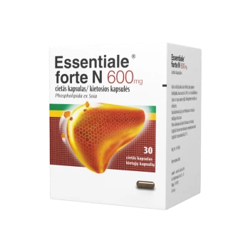 ESSENTIALE FORTE N 600 mg kietosios kapsulės N30