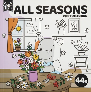 Craft Id - Colouring Book Cute & Comfy - All Seasons