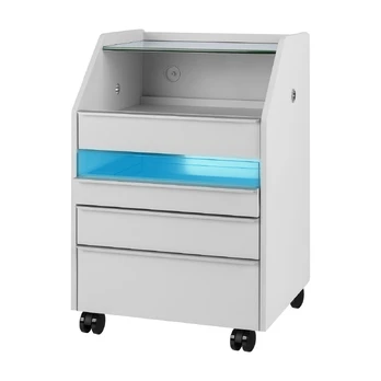 Kosmetologinis vežimėlis 984 su integruotu UV sterilizatoriumi GREY