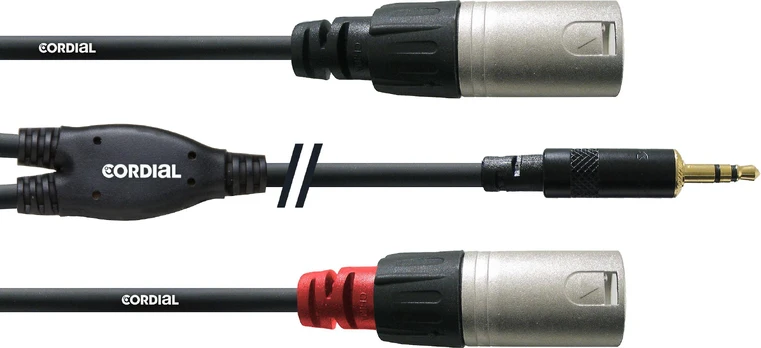 Cordial Y laidas, 3,5 mm - 2 x XLR, 1,5 m