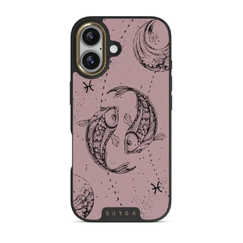 Pisces - iPhone 17 Case, Elite Dark (MagSafe) / Gold / Pink