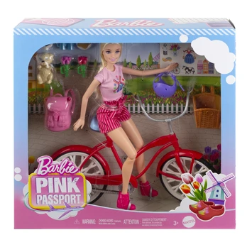 „Barbie“ lėlės ir dviračio rinkinys