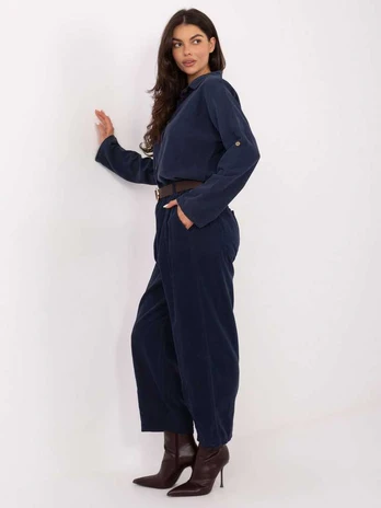 Italy Moda Kelnės-IT-SP-258009.83-ciemny mėlyna
