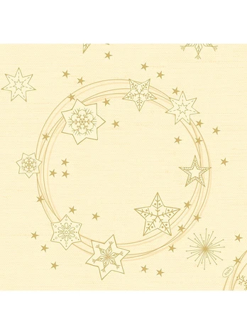 Servetėlė DUNILIN Star Shine Cream 40 x 40 cm (45 vnt.)