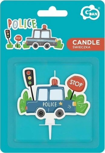 GoDan Policijos gimtadienio žvakė 5x7cm