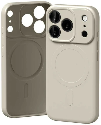 Dėklas Mercury Semi-Silicone MagSafe do iPhone 17 Pro kamienny