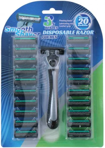 Skuveklis 3 Blades Men, 21 gab