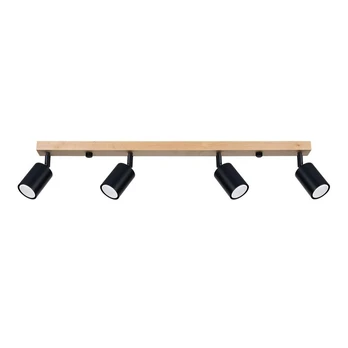 Ceiling lamp VERDO 4 black gaismeklis