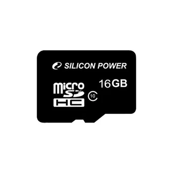Silicon Power memory card microSDHC 16GB Class 10 + adapter