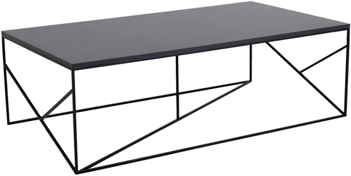 CUSTOMFORM Kavos staliukas, Fancy Basic, 140x80 cm, juodas