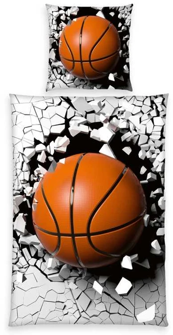 MCU Basketball 3D Sengetøj - 100 procent bomuld