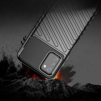 Thunder Case TPU dėklas Samsung Galaxy A03s – juodas