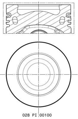 Stūmoklis MAHLE 028 PI 00100 000