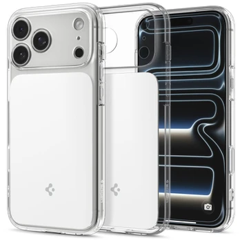 Dėklas Spigen Ultra Hybrid T MagSafe iPhone 17 Pro / 18 Pro BLIZGUS Baltas